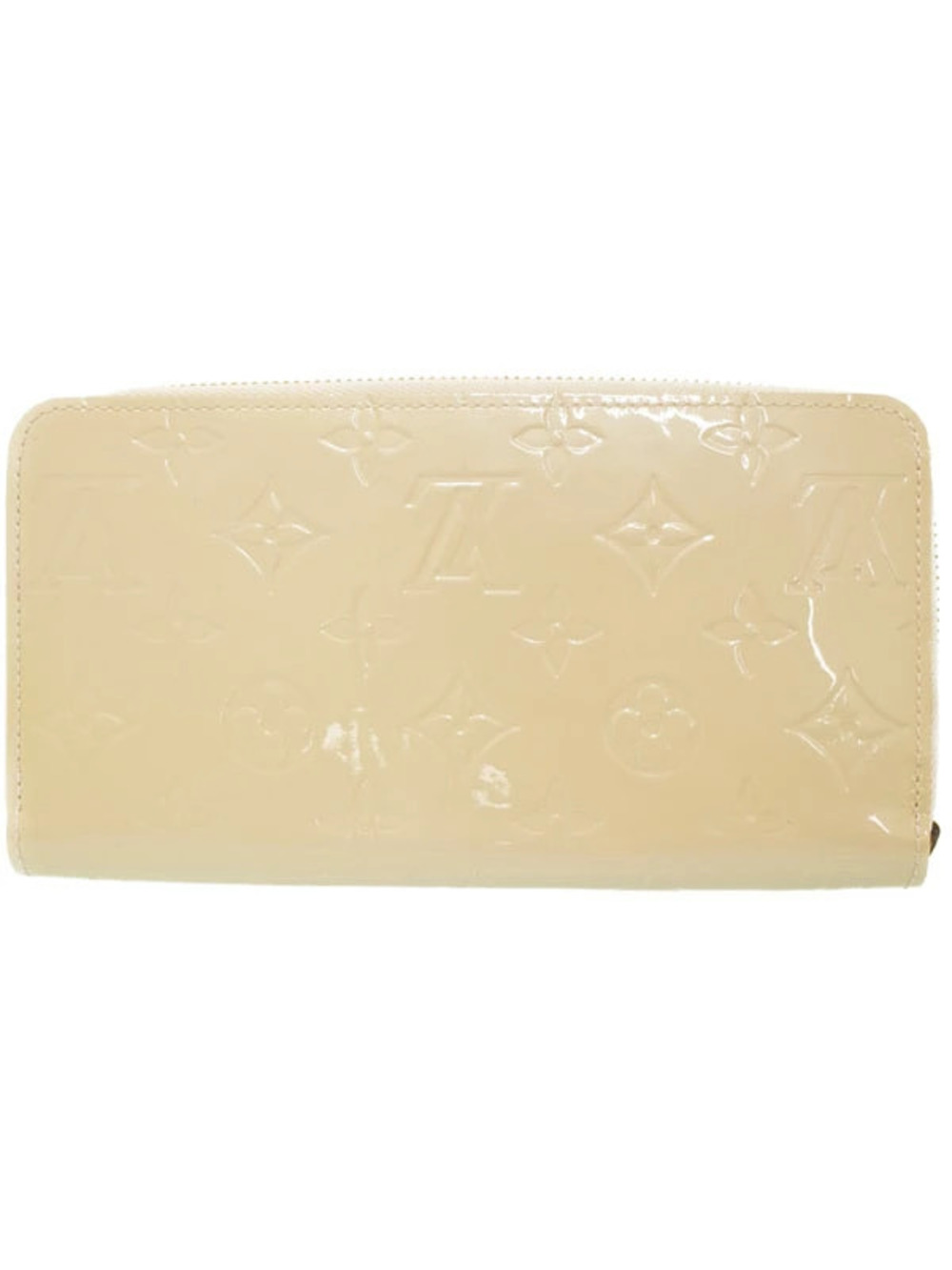 Louis Vuitton Long Zipper Round Monogram Wallet Zippy Vernis Brown